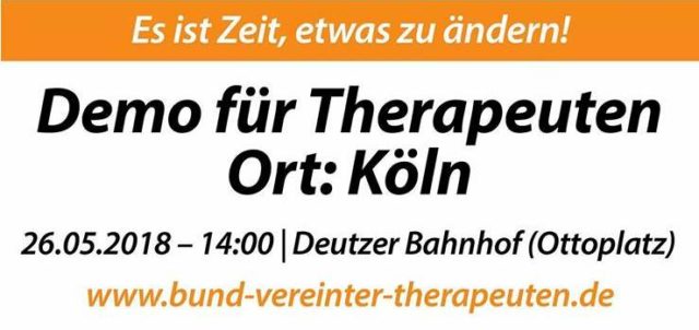 26.5.2018: Demo für Therapeuten in Köln